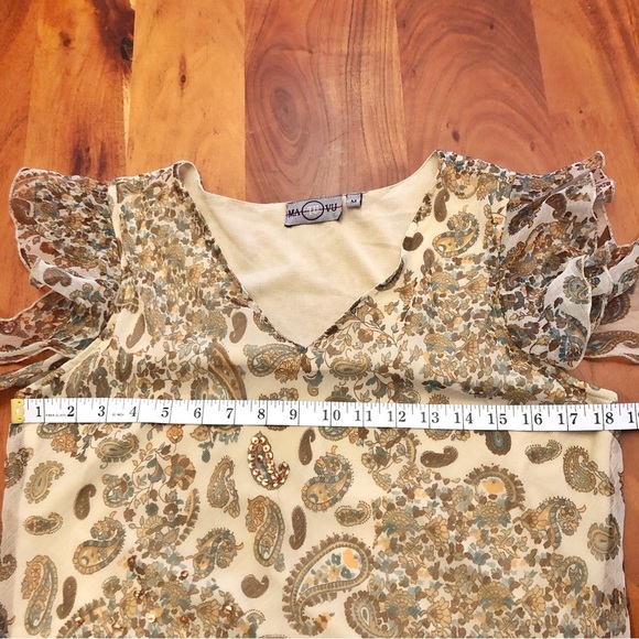 Vintage Tristan & Iseut Babydoll Floral Romantic Camisole Midi Dress. Size 06. - Picture 10 of 16